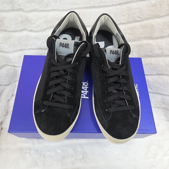 New In Box! P448 Suede & Sparkles Sneakers - Picture 2 of 8